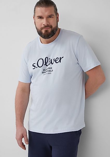 s.Oliver T-Shirt mit Print Farbe hellblau Größe: 3XL günstig online kaufen