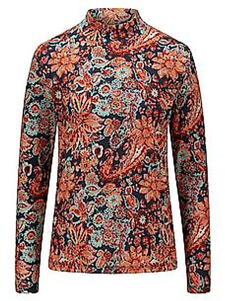 Shirt Stehkragen Peter Hahn blau günstig online kaufen