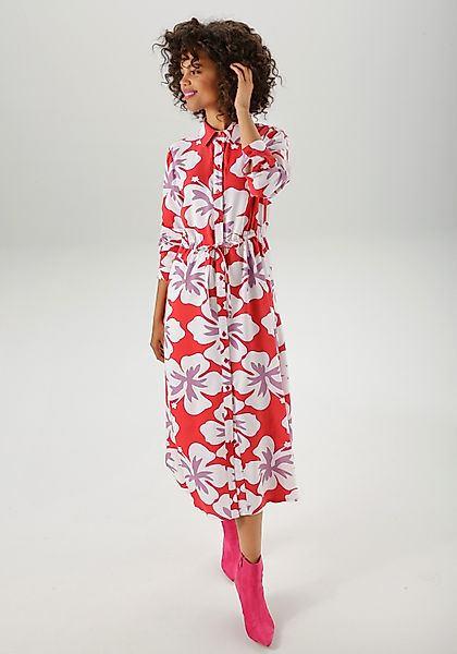 Aniston CASUAL Maxikleid mit großflächigen, grafischen günstig online kaufen