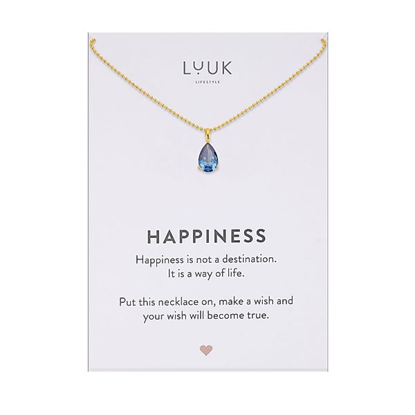 LUUK LIFESTYLE Kette mit Anhänger Navy günstig online kaufen