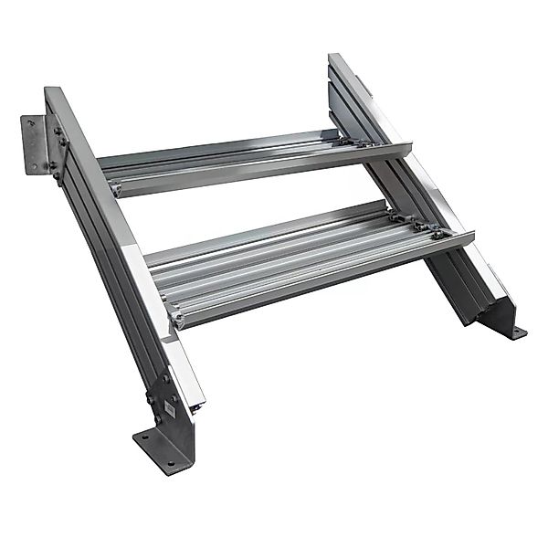 Treba Außentreppe Alaska 3 mit 2 Stufenwanne 80 cm x 30,7 cm Aluminium günstig online kaufen