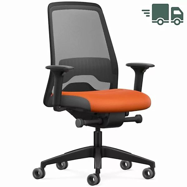 Interstuhl EVERY ACTIVE Edition Bürostuhl mit Netzrücken schwarz - Sitzfläc günstig online kaufen