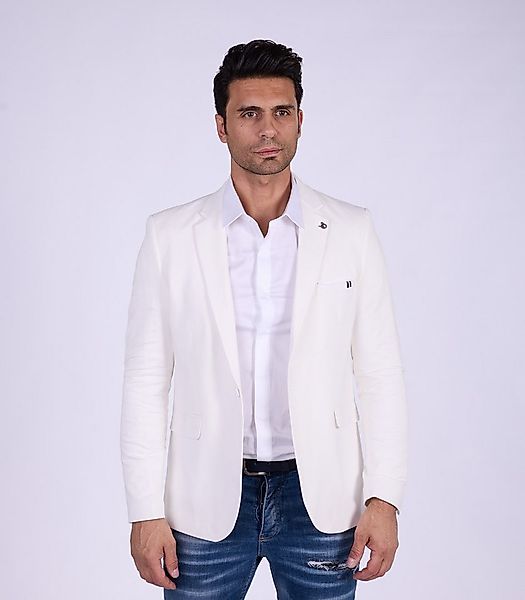 Denim Distriqt Jerseysakko Sportliches Herren SLIM FIT Jersey Sakko mit Str günstig online kaufen