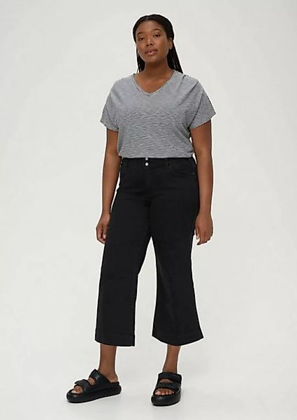 TRIANGLE Stoffhose Jeans-Culotte / Regular Fit / Mid Rise / Wide Leg günstig online kaufen