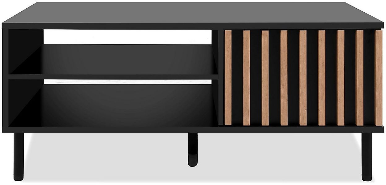 Finori Couchtisch, schwarz / Dekor Artisan Oak B x H x T ca. 110,5 x 47 x 6 günstig online kaufen