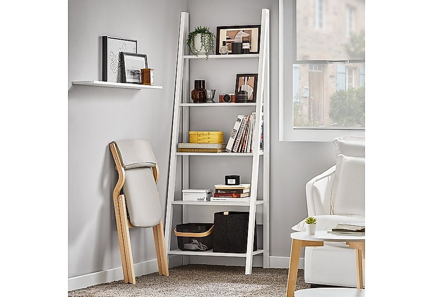 SoBuy Leiterregal FRG61, Wandregal Badregal Standregal Bücherregal mit fünf günstig online kaufen