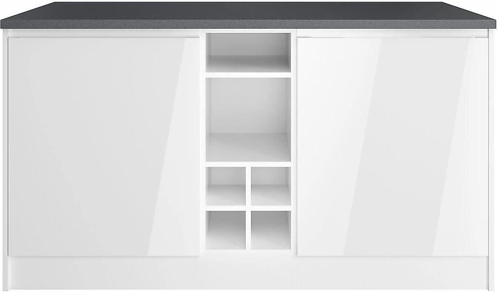 KOCHSTATION Kücheninsel "KS-Virginia" Breite 153 cm, MDF-Fronten, Flaschenr günstig online kaufen