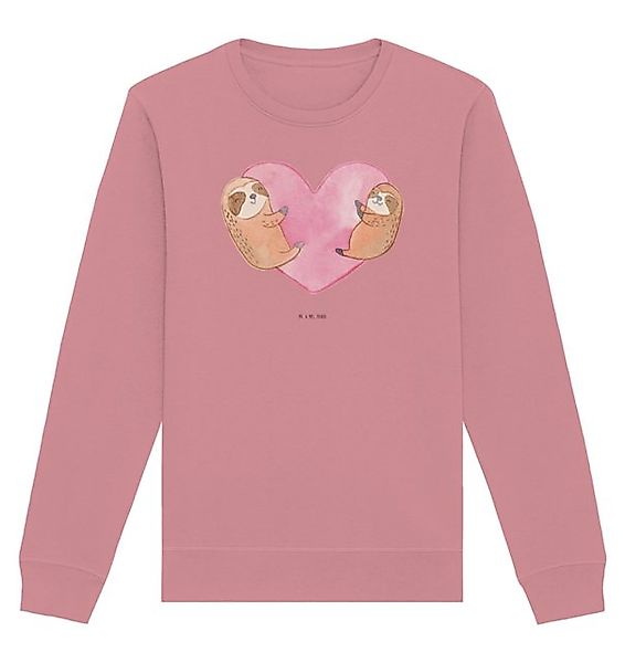 Mr. & Mrs. Panda Longpullover Faultiere Herz Größe M - Canyon Pink - Gesche günstig online kaufen