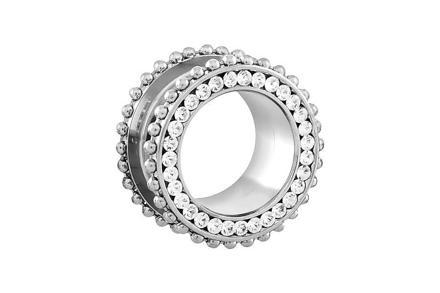 PIERCINGLINE Plug Chirurgenstahl Tunnel KRISTALL + günstig online kaufen