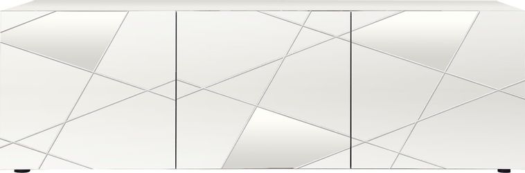 INOSIGN Lowboard "Vittoria" Breite 181 cm, Front mit Siebdruck und Spiegel günstig online kaufen