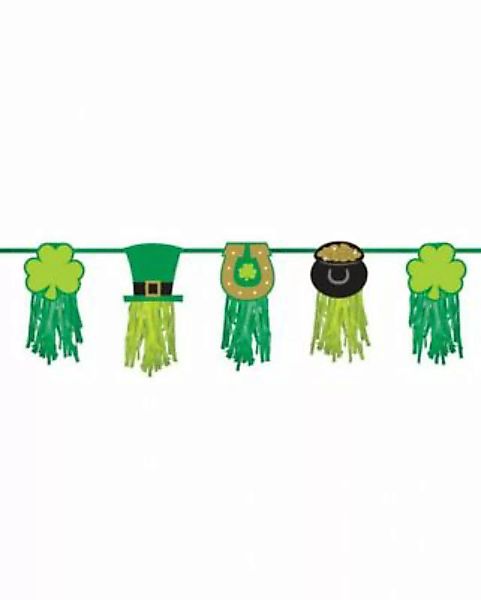 Party-Girlande mit Glückssymbolen St. Patricks Day   2,43 m Partydeko grün günstig online kaufen