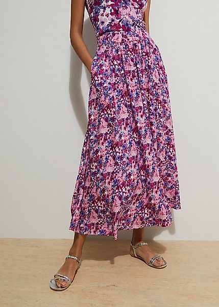 bonprix Sommerrock mit floralem Muster und aus weich fließender Viskose günstig online kaufen