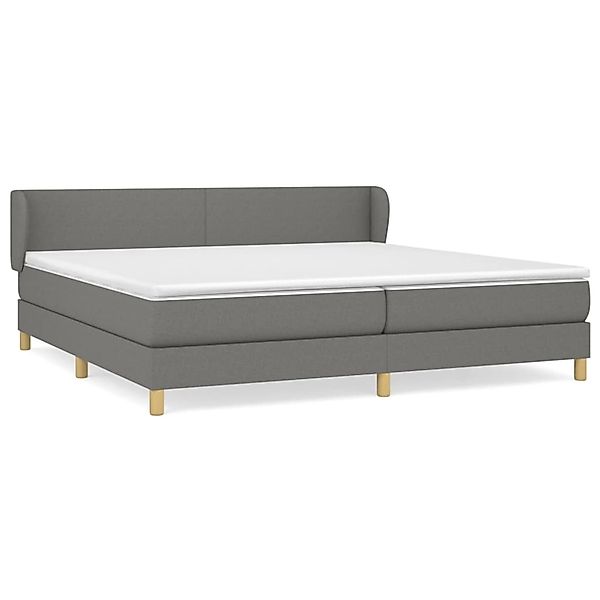 vidaXL Boxspringbett mit Matratze Dunkelgrau 200x200 cm Stoff1395639 günstig online kaufen