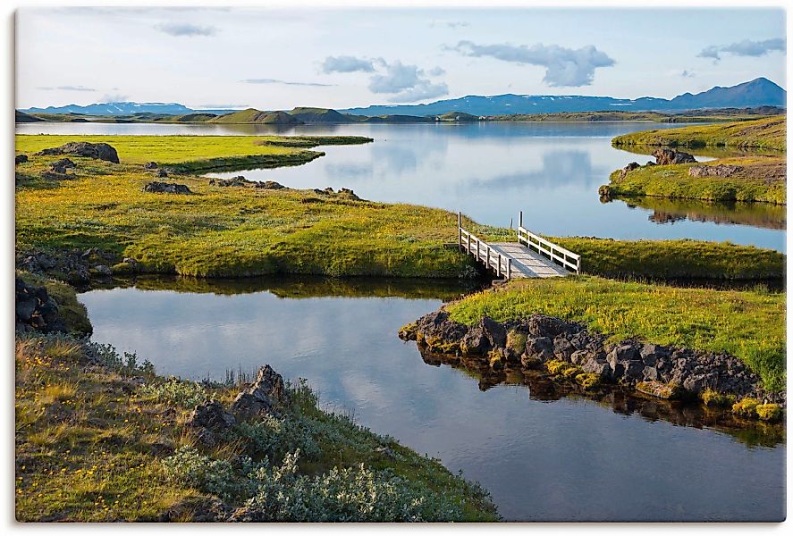 Artland Leinwandbild "Myvatn", Seebilder, (1 St.), auf Keilrahmen gespannt günstig online kaufen