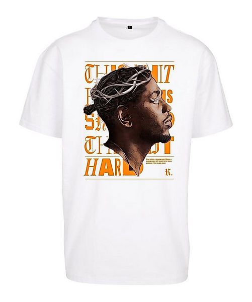 Mister Tee T-Shirt Mister Tee K-Dot Oversized T-Shirt Weiß Baumwolle günstig online kaufen