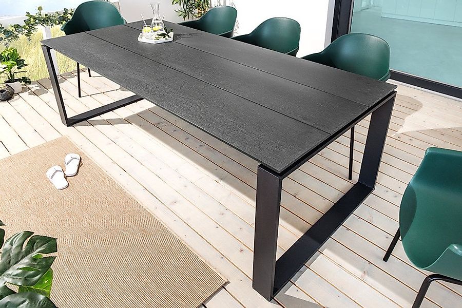 riess-ambiente Gartentisch FLOATING 210cm anthrazit- WPC-Bohlen, Aluminium, günstig online kaufen