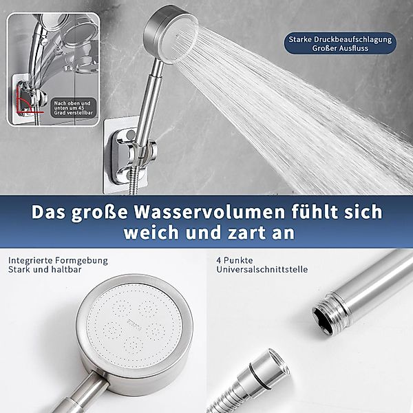 walkbee Handbrause Handbrause Wasserfall, Handbrause Duschkopf günstig online kaufen
