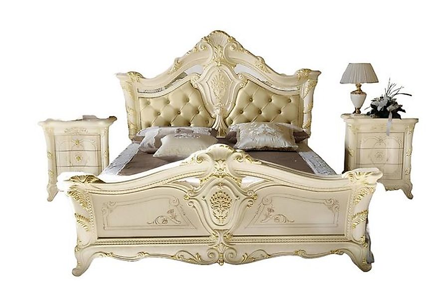 JVmoebel Bett Chesterfield Schlafzimmer Hotel Barock Möbel Betten Textil Kl günstig online kaufen