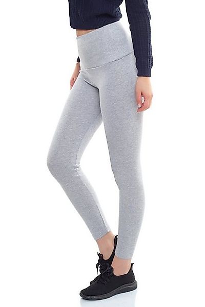 Bongual Highwaist Leggings Damen Feinstrick Thermoleggins günstig online kaufen