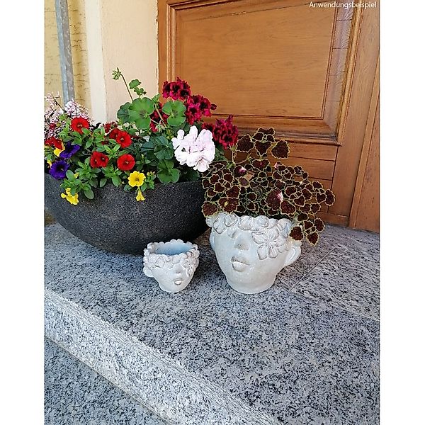 matches21 HOME & HOBBY Blumentopf Kopf günstig online kaufen