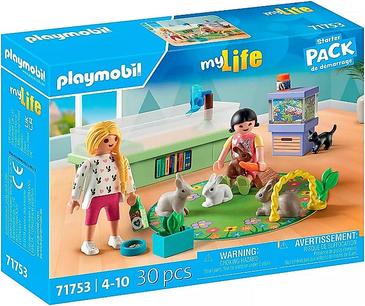 Playmobil® Familie mit Hasen (71753), Playmobil My Life Konstruktions-Spiel günstig online kaufen