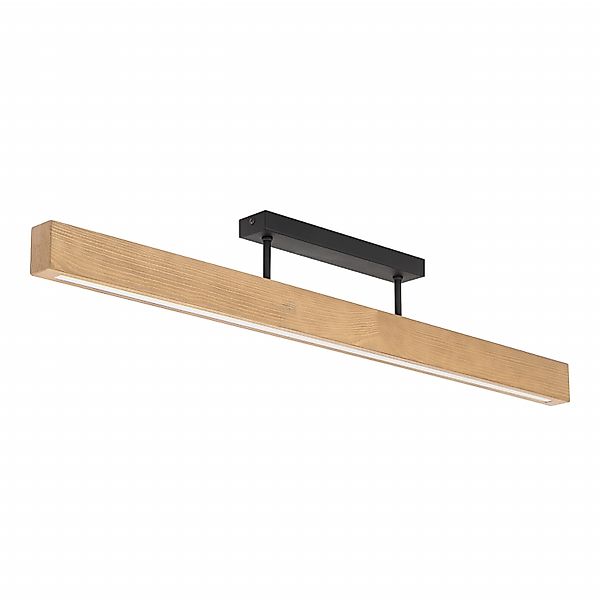 LED-Holzdeckenleuchte Teo, kiefer, 96 cm, 3000 K günstig online kaufen