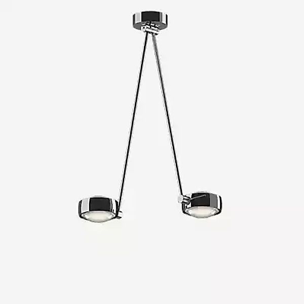 Occhio Sento Soffitto Due 60 Up D Deckenleuchte LED 2-flammig, Kopf chrom g günstig online kaufen