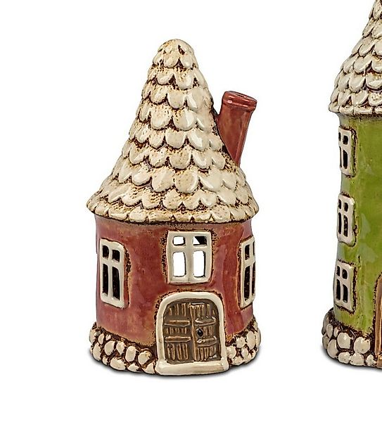 formano Windlicht Cottage, Farbe: Rot, Motiv: Haus günstig online kaufen