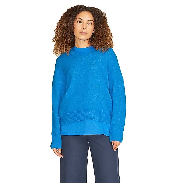 Jjxx Nana Upgrade V-ausschnitt Sweater L Brilliant Blue günstig online kaufen