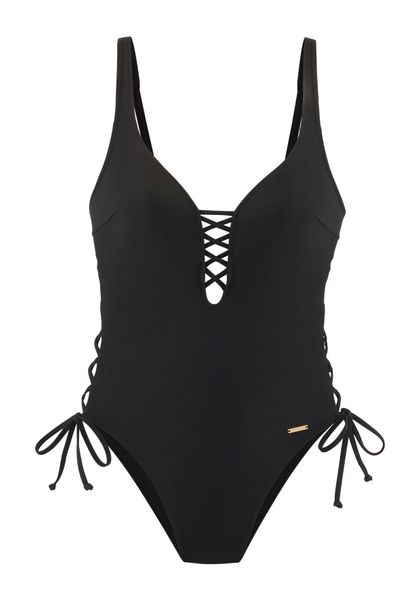 Bruno Banani Badeanzug mit Zierschnürungen günstig online kaufen