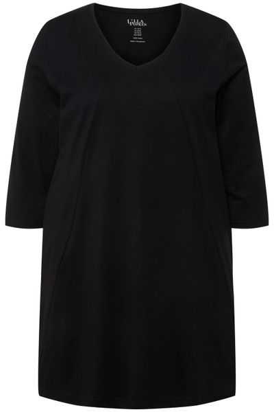 Ulla Popken Longshirt Longshirt Ziernähte A-Linie günstig online kaufen