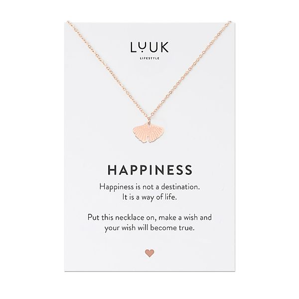 LUUK LIFESTYLE Kette mit Anhänger Ginkgo, günstig online kaufen