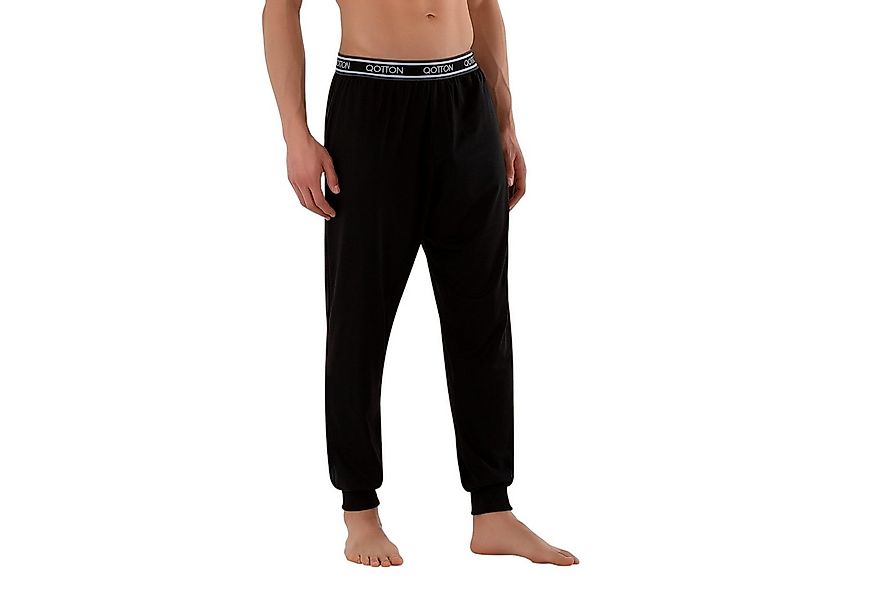 Qotton Pyjamahose Herren Jogginghose Schlafanzughose – Lange Pyjamahose aus günstig online kaufen