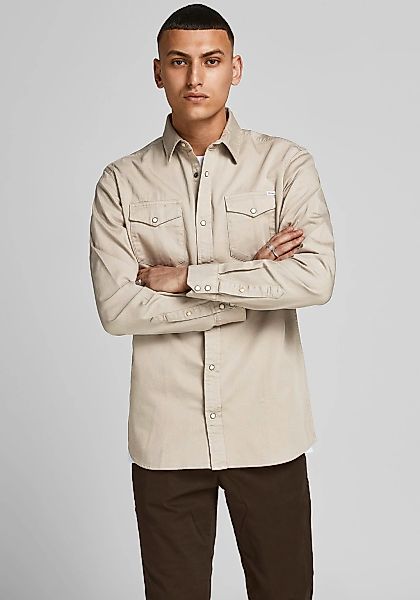 Jack & Jones Jeanshemd "JJESHERIDAN im Workwear-Stil mit robuster Baumwollq günstig online kaufen