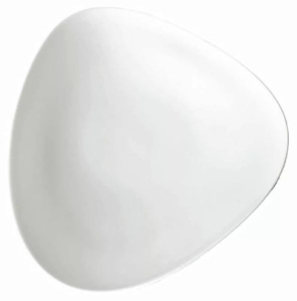 Teller Colombina keramik weiß - Alessi - Weiß günstig online kaufen