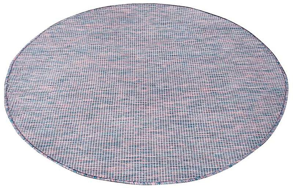 Carpet City Outdoorteppich "PALM2778" rund 5 mm Höhe Wetterfest & UV-bestän günstig online kaufen
