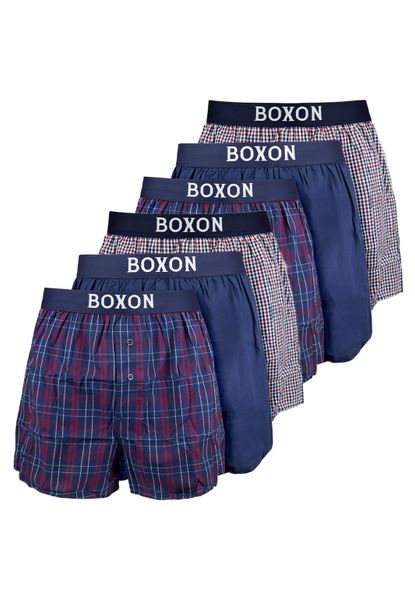 BOXON Boxershorts 3er Pack Web (Spar-Set, günstig online kaufen