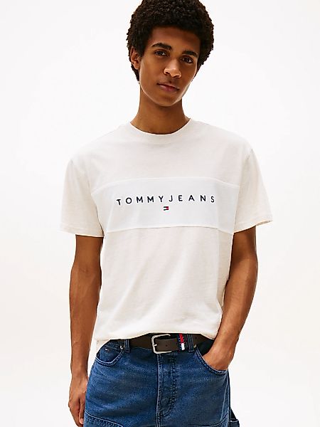 Tommy Jeans T-Shirt "TJM REG CBLK LINEAR LOGO TEE" günstig online kaufen