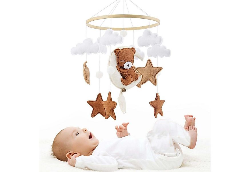 Coonoor Mobile Baby mit Holzring und süßen Tierchen für Babybett Jungen und günstig online kaufen