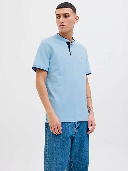 Jack & Jones Poloshirt "JJEPAULOS MAO POLO", mit Logo Stickerei günstig online kaufen