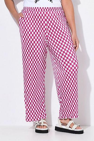 Angel of Style Funktionshose Hose weites Bein Plissee Schachbrett-Muster günstig online kaufen