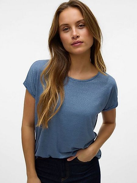 Vero Moda T-Shirt Glänzendes Shirt Oberteil Rundhals Locker geschnitten 839 günstig online kaufen