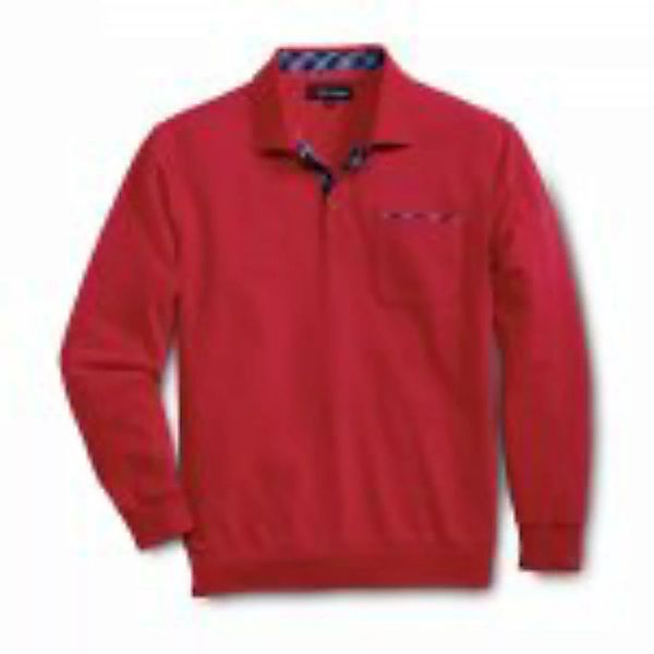 Pique Langarmshirt, rot günstig online kaufen