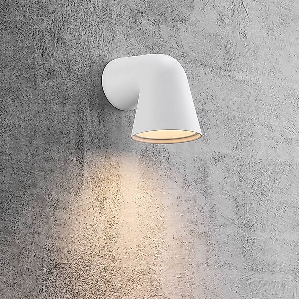 Moderne Außenwandleuchte Front in Schwarz günstig online kaufen