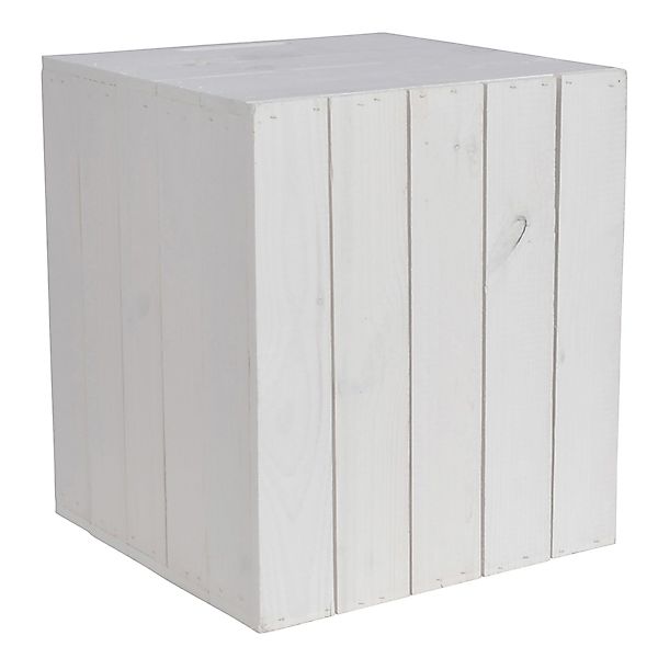 CHICCIE Holzkiste Kallax Aufbewahrungsbox Weiß 33x38x33cm günstig online kaufen