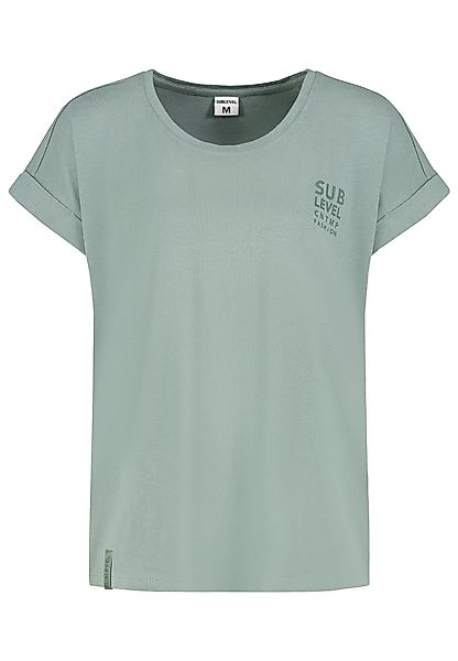 SUBLEVEL T-Shirt Modernes Kurzarmdesign mit subtilen günstig online kaufen