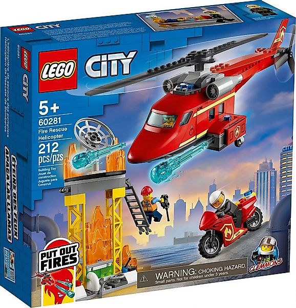 LEGO® LEGO® City 60281 Feuerwehrhubschrauber Konstruktionsspielsteine, (212 günstig online kaufen