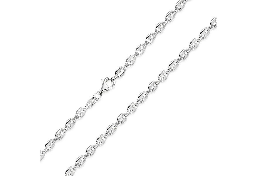 Materia Gliederkette Damen Silber Kaffeebohnenkette K106, 925 Sterling Silb günstig online kaufen