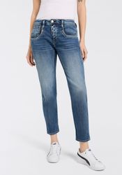 Herrlicher 7/8-Jeans "Shyra Cropped Denim Comfort" mit halb verdeckter Knop günstig online kaufen