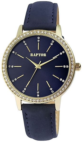 Raptor Quarzuhr Brilliance mit Echtlederband, 3 günstig online kaufen